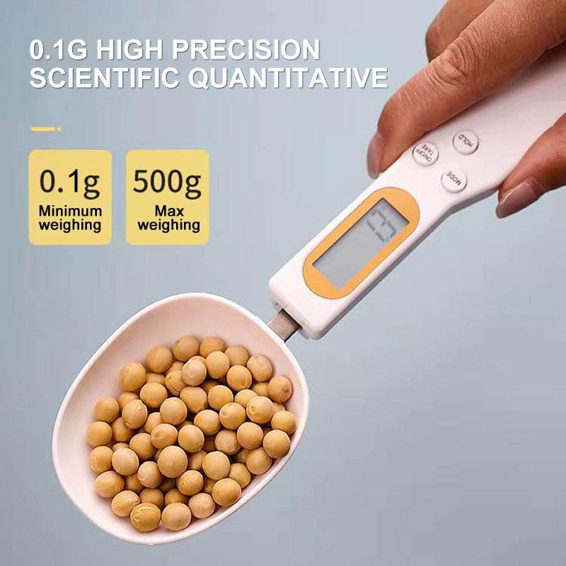 Weight Measuring Spoon LCD Electronic Kitchen Scale 500g 0.1g Measuring Food Spoon Scale Mini Kitchen Tool for Milk Coffee Scale - TadShop